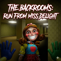 Play The Backrooms: Run From Miss Delight now!